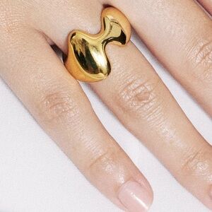 New w tags Mara Paris Ocean Dream Ring In Gold Vermeil
